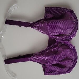 Elomi Women's Charley Purple Stretch Plunge Bra- Size 38K- New!